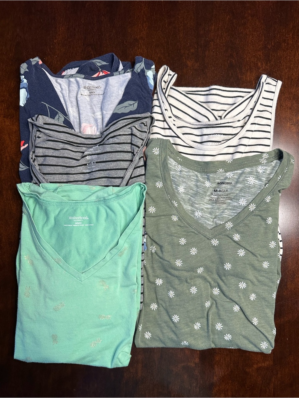 Five Maternity Tops